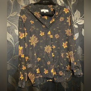 Loft Long sleeve sheer top